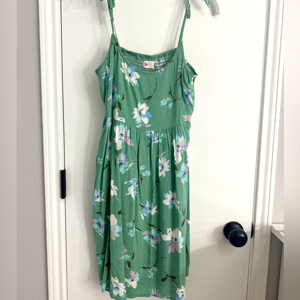 SO mint floral sundress